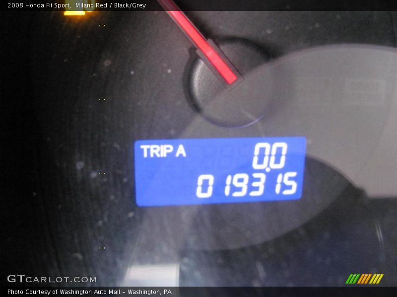 Milano Red / Black/Grey 2008 Honda Fit Sport