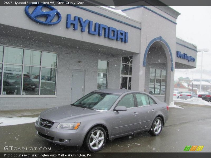 Steel Gray / Gray 2007 Hyundai Sonata Limited V6