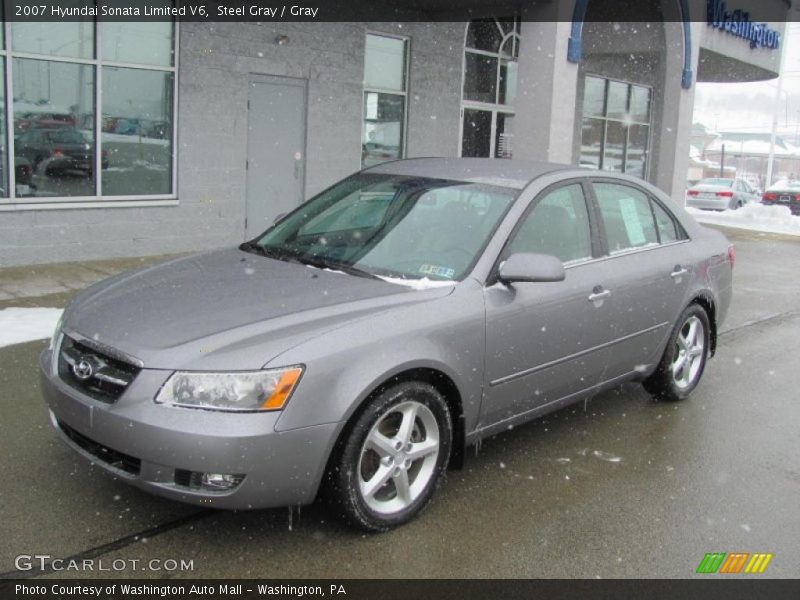 Steel Gray / Gray 2007 Hyundai Sonata Limited V6