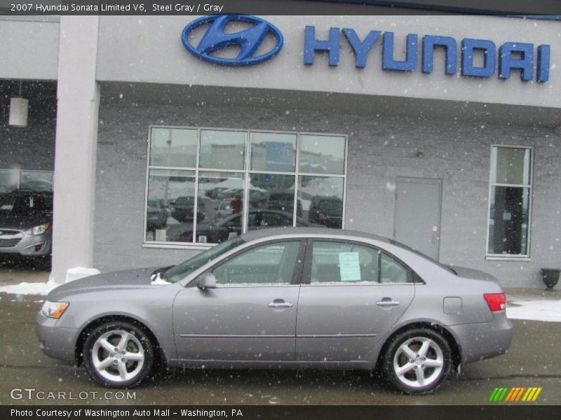 Steel Gray / Gray 2007 Hyundai Sonata Limited V6