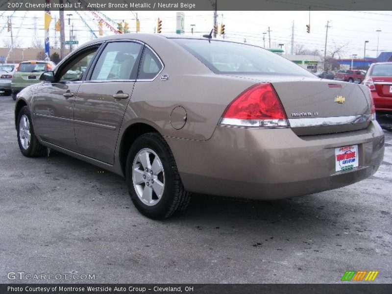 Amber Bronze Metallic / Neutral Beige 2007 Chevrolet Impala LT