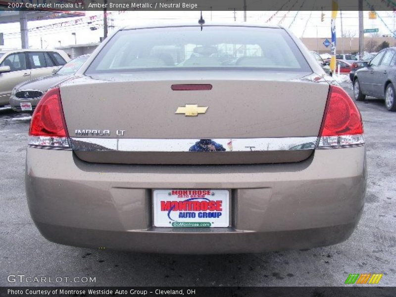 Amber Bronze Metallic / Neutral Beige 2007 Chevrolet Impala LT