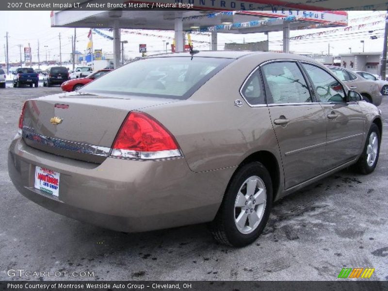 Amber Bronze Metallic / Neutral Beige 2007 Chevrolet Impala LT