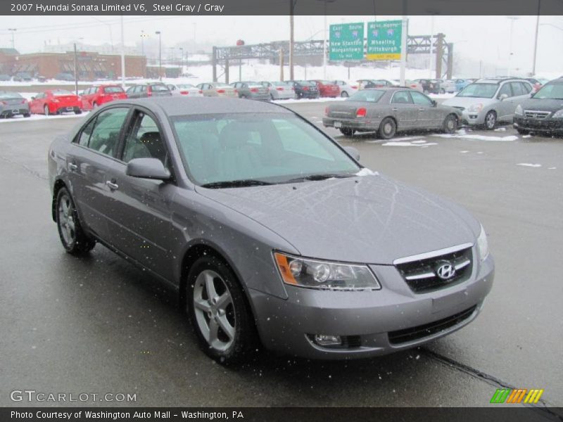 Steel Gray / Gray 2007 Hyundai Sonata Limited V6