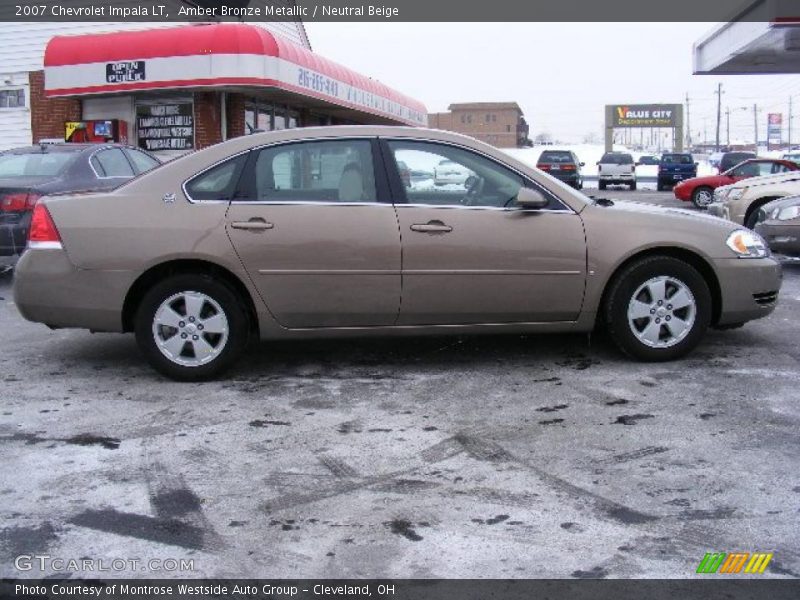 Amber Bronze Metallic / Neutral Beige 2007 Chevrolet Impala LT