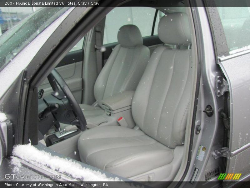 Steel Gray / Gray 2007 Hyundai Sonata Limited V6