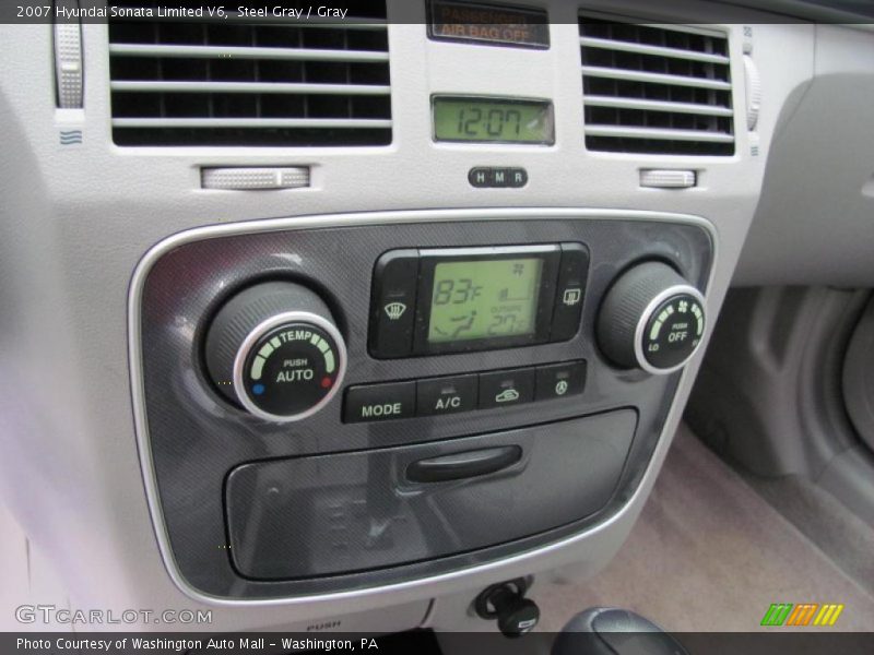 Steel Gray / Gray 2007 Hyundai Sonata Limited V6