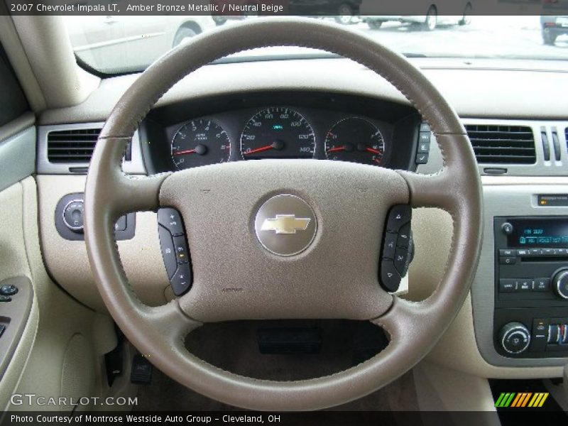 Amber Bronze Metallic / Neutral Beige 2007 Chevrolet Impala LT