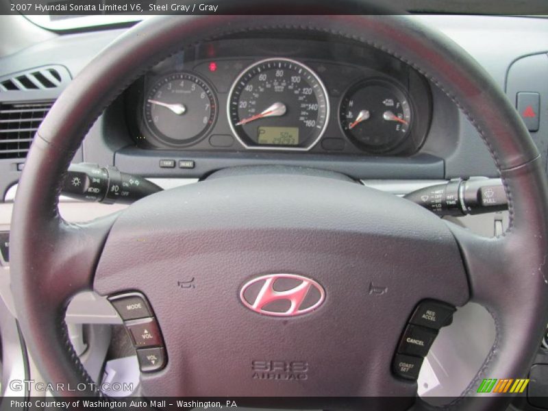 Steel Gray / Gray 2007 Hyundai Sonata Limited V6