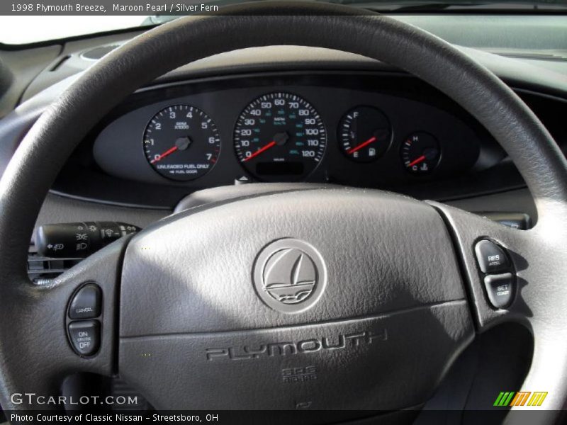 Maroon Pearl / Silver Fern 1998 Plymouth Breeze