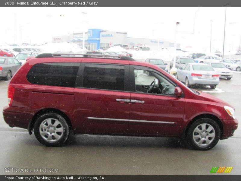 Cranberry Red / Gray 2008 Hyundai Entourage GLS