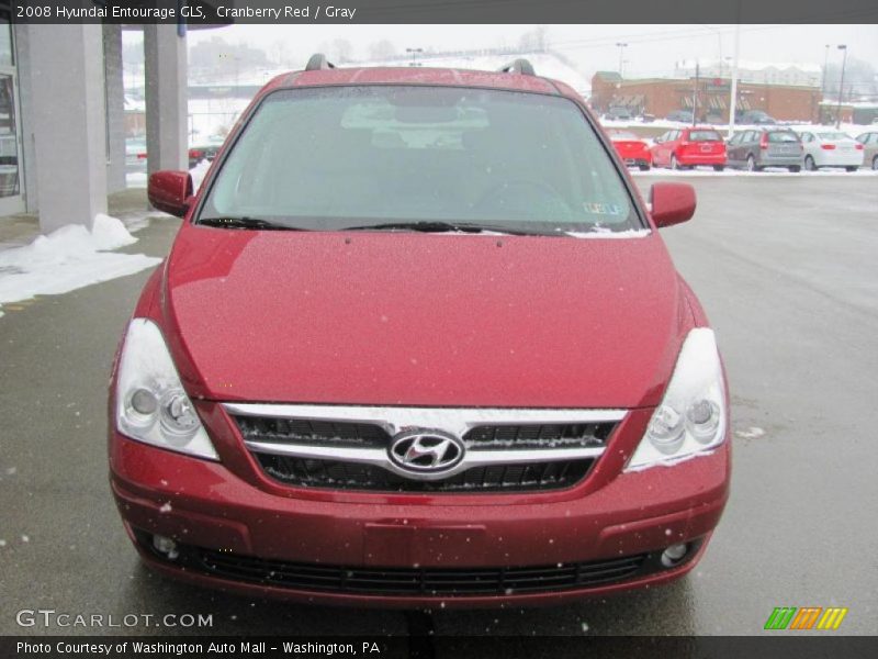 Cranberry Red / Gray 2008 Hyundai Entourage GLS