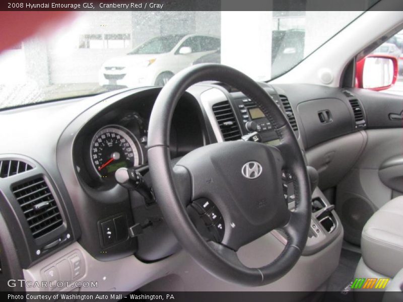 Cranberry Red / Gray 2008 Hyundai Entourage GLS