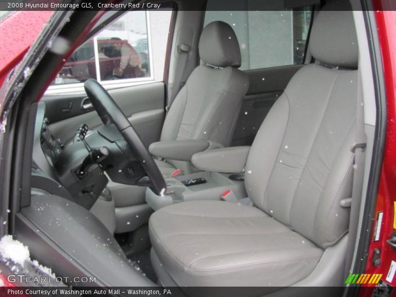 Cranberry Red / Gray 2008 Hyundai Entourage GLS