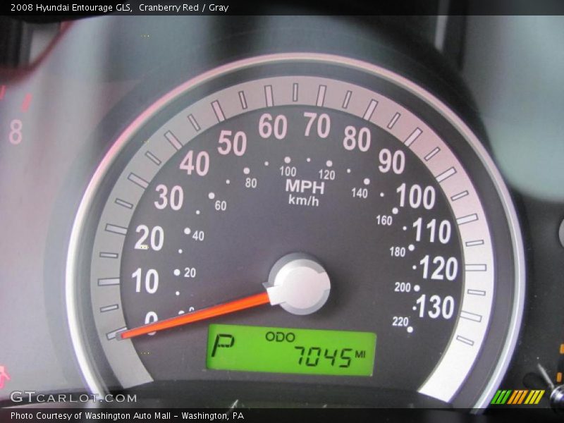 Cranberry Red / Gray 2008 Hyundai Entourage GLS