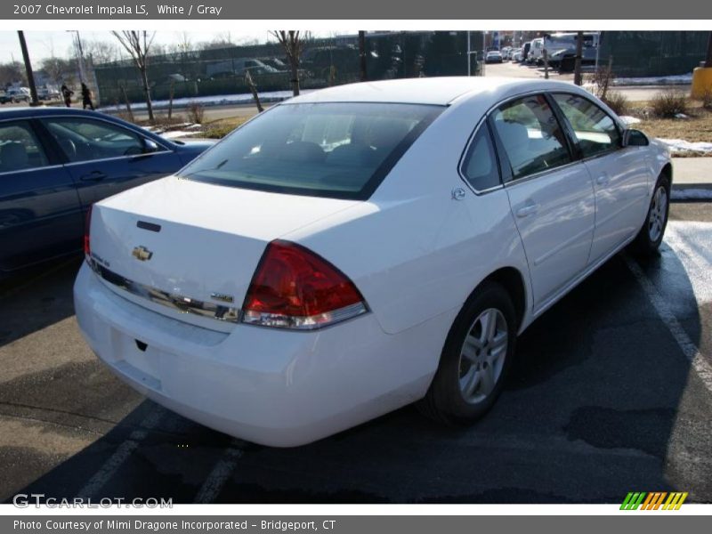 White / Gray 2007 Chevrolet Impala LS