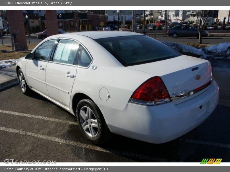 White / Gray 2007 Chevrolet Impala LS