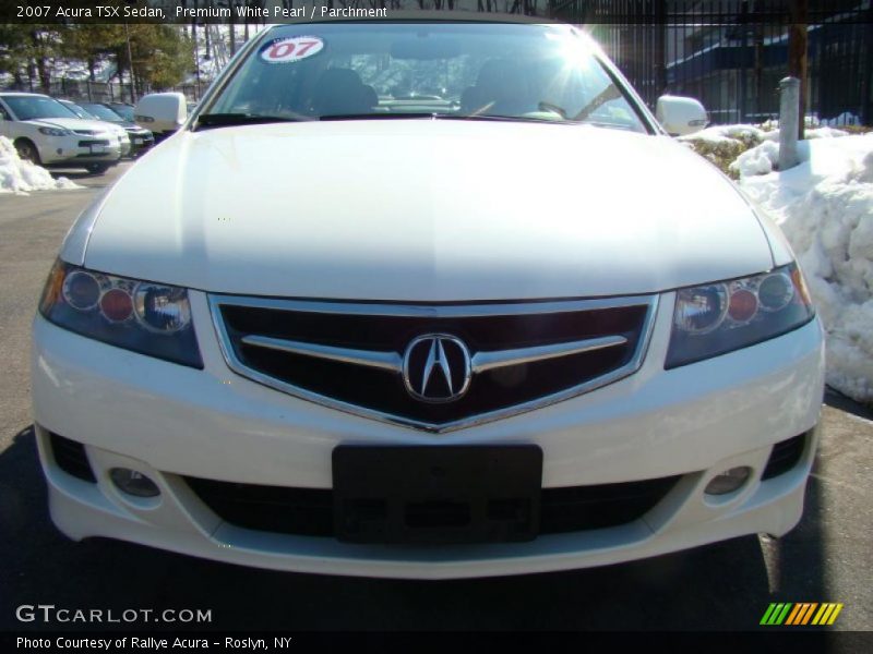 Premium White Pearl / Parchment 2007 Acura TSX Sedan