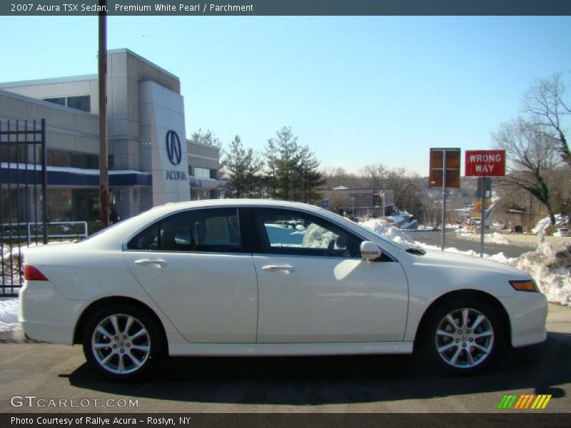 Premium White Pearl / Parchment 2007 Acura TSX Sedan