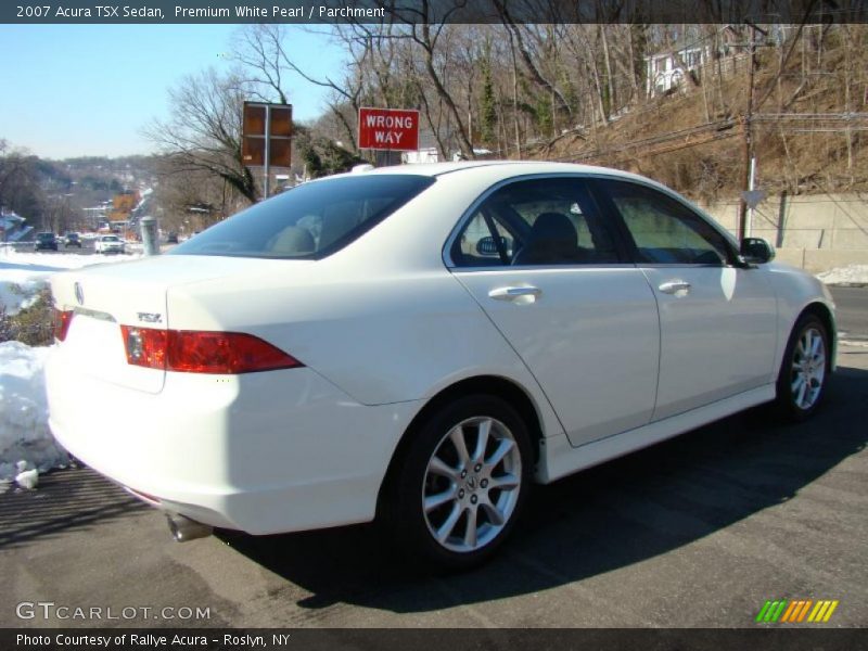 Premium White Pearl / Parchment 2007 Acura TSX Sedan