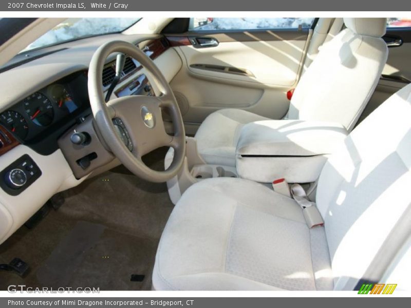 White / Gray 2007 Chevrolet Impala LS