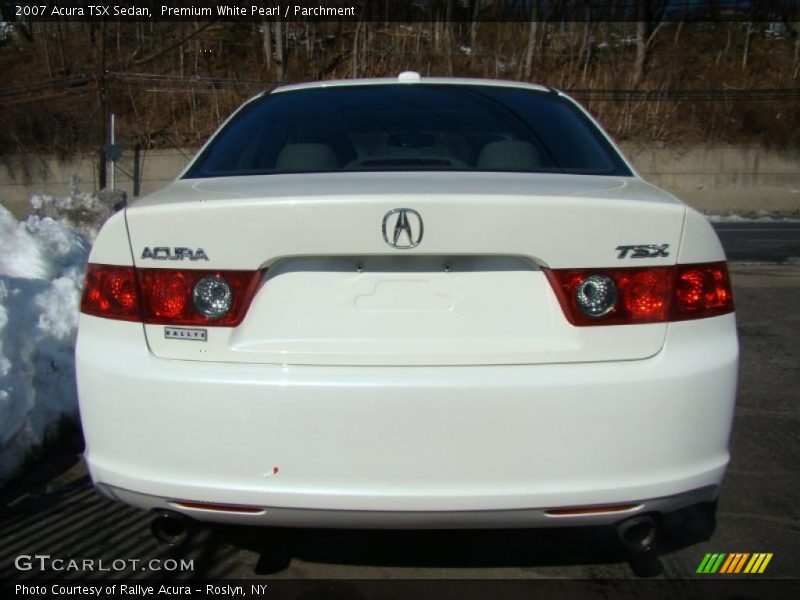 Premium White Pearl / Parchment 2007 Acura TSX Sedan