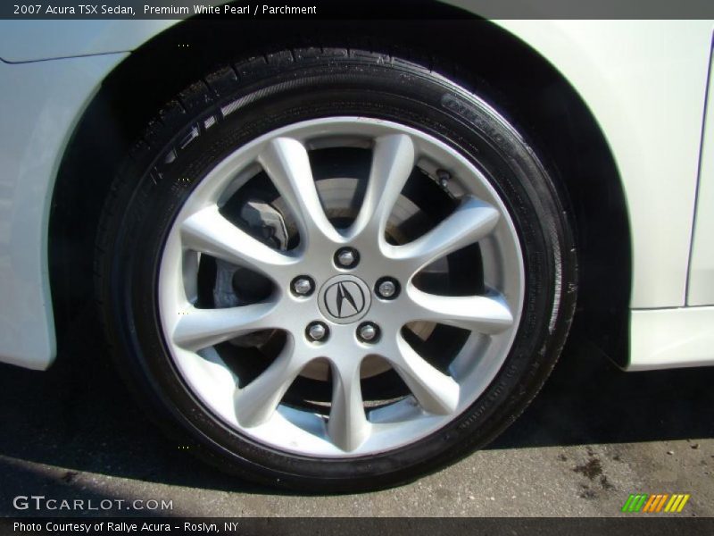 Premium White Pearl / Parchment 2007 Acura TSX Sedan