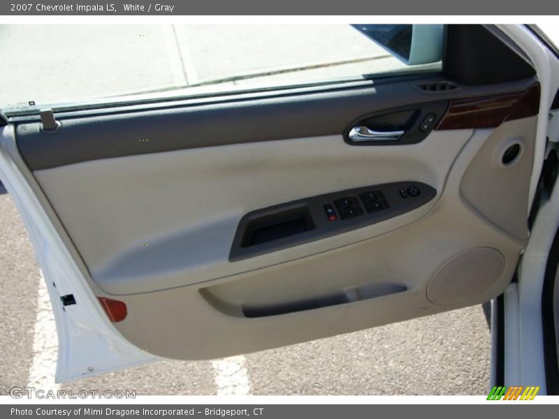 White / Gray 2007 Chevrolet Impala LS