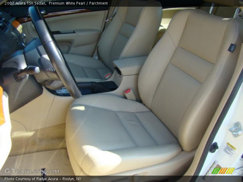 Premium White Pearl / Parchment 2007 Acura TSX Sedan