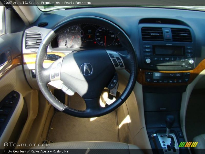 Premium White Pearl / Parchment 2007 Acura TSX Sedan