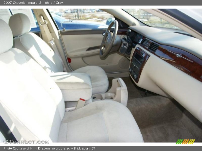 White / Gray 2007 Chevrolet Impala LS