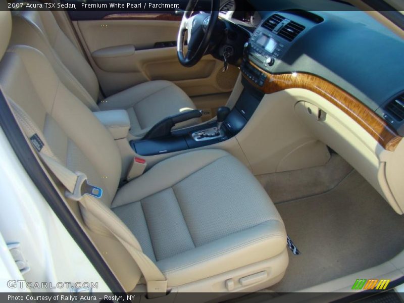 Premium White Pearl / Parchment 2007 Acura TSX Sedan