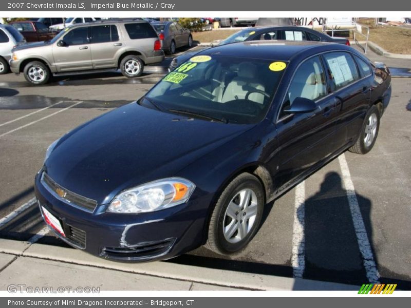 Imperial Blue Metallic / Gray 2007 Chevrolet Impala LS