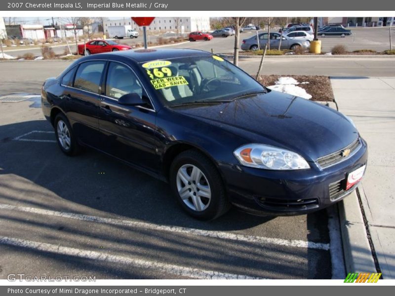 Imperial Blue Metallic / Gray 2007 Chevrolet Impala LS