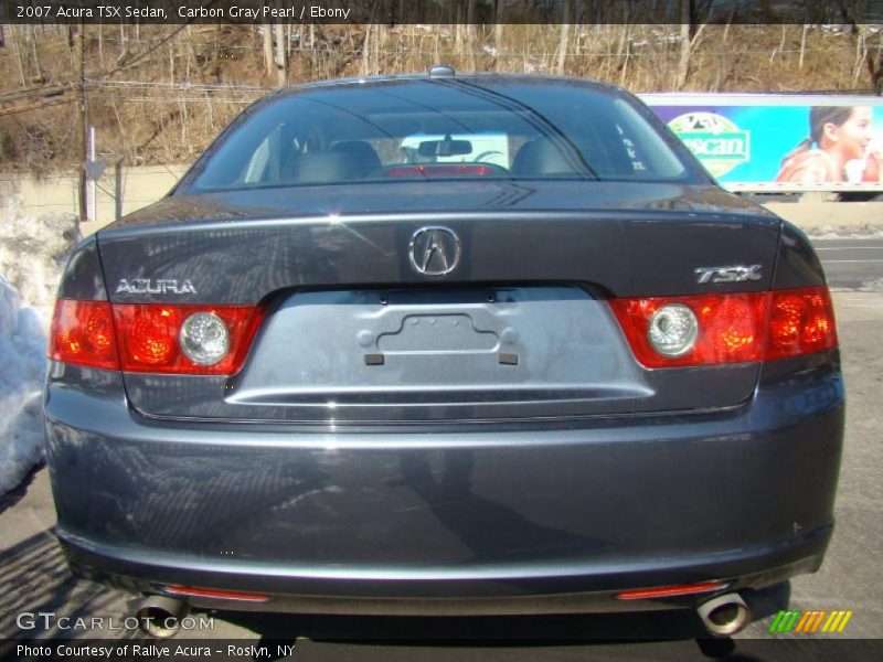 Carbon Gray Pearl / Ebony 2007 Acura TSX Sedan