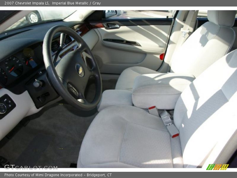 Imperial Blue Metallic / Gray 2007 Chevrolet Impala LS