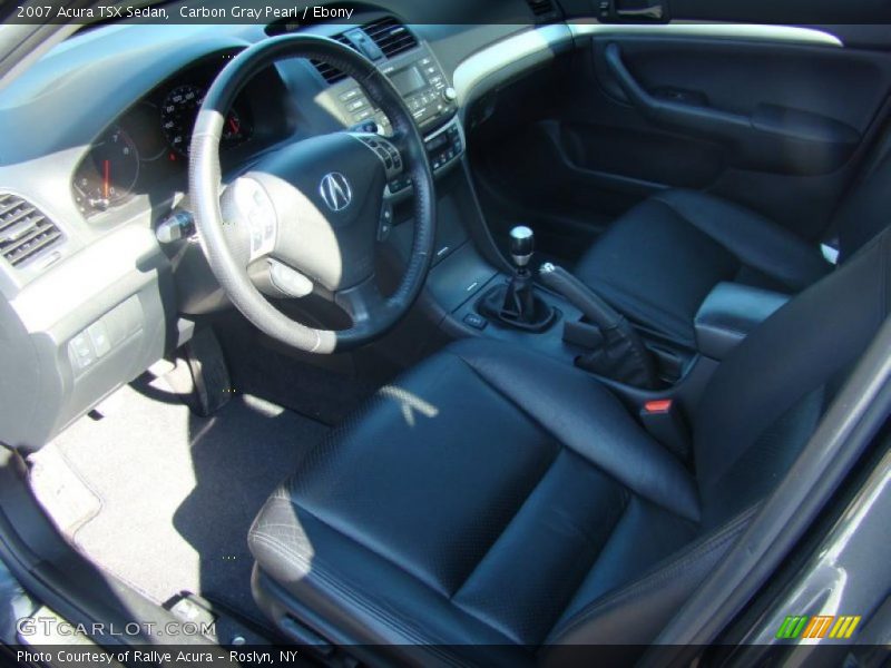 Carbon Gray Pearl / Ebony 2007 Acura TSX Sedan