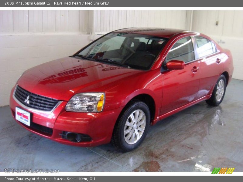 Rave Red Pearl / Medium Gray 2009 Mitsubishi Galant ES