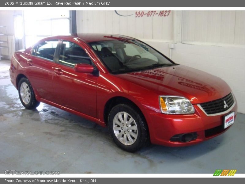 Rave Red Pearl / Medium Gray 2009 Mitsubishi Galant ES