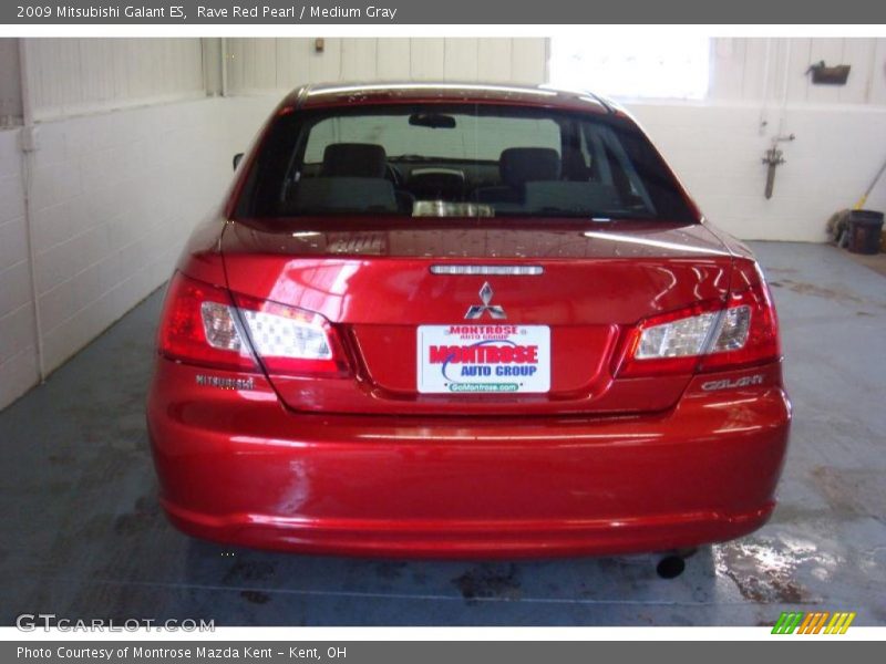 Rave Red Pearl / Medium Gray 2009 Mitsubishi Galant ES
