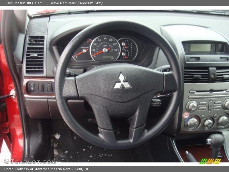 Rave Red Pearl / Medium Gray 2009 Mitsubishi Galant ES