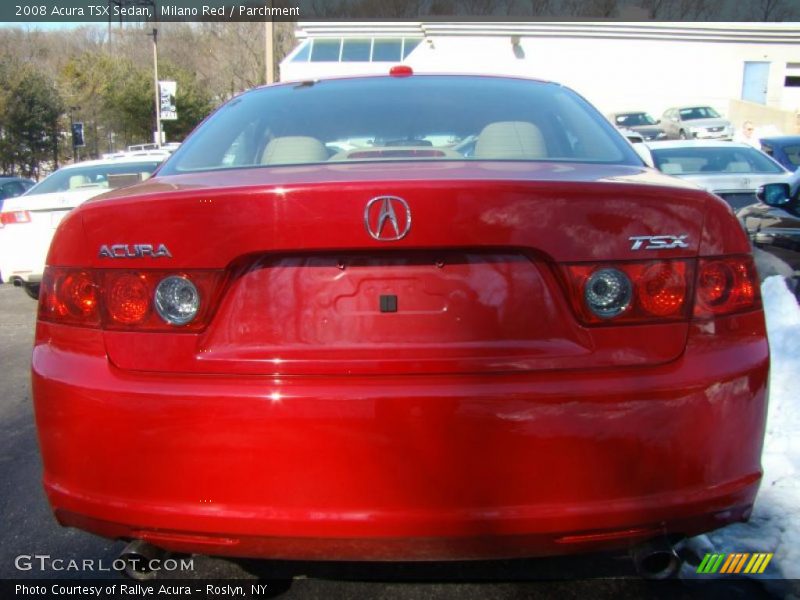 Milano Red / Parchment 2008 Acura TSX Sedan