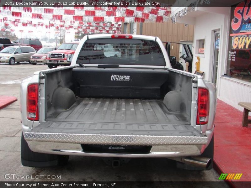 Bright Silver Metallic / Dark Slate Gray 2003 Dodge Ram 3500 SLT Quad Cab Dually