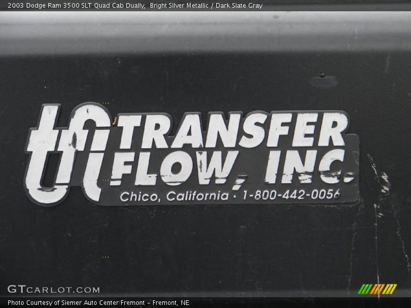Bright Silver Metallic / Dark Slate Gray 2003 Dodge Ram 3500 SLT Quad Cab Dually
