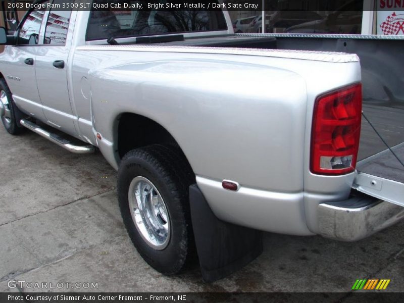 Bright Silver Metallic / Dark Slate Gray 2003 Dodge Ram 3500 SLT Quad Cab Dually