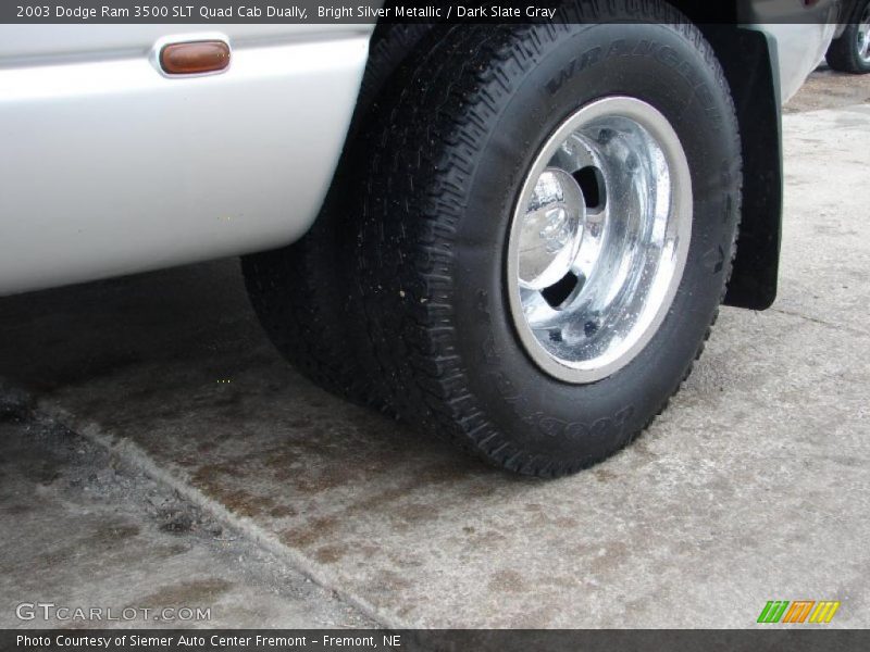 Bright Silver Metallic / Dark Slate Gray 2003 Dodge Ram 3500 SLT Quad Cab Dually