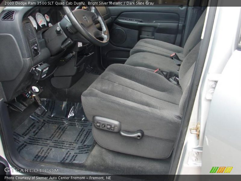 Bright Silver Metallic / Dark Slate Gray 2003 Dodge Ram 3500 SLT Quad Cab Dually