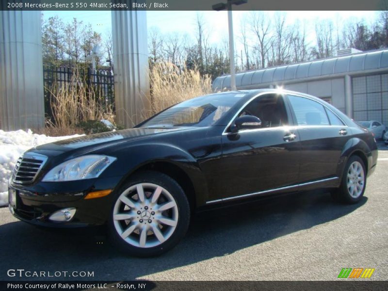Black / Black 2008 Mercedes-Benz S 550 4Matic Sedan