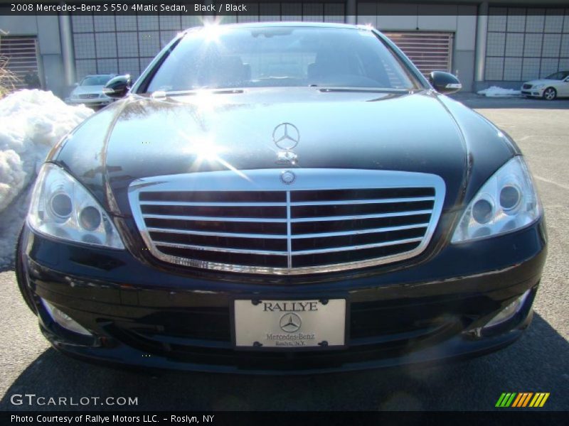 Black / Black 2008 Mercedes-Benz S 550 4Matic Sedan