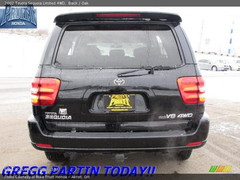 Black / Oak 2002 Toyota Sequoia Limited 4WD